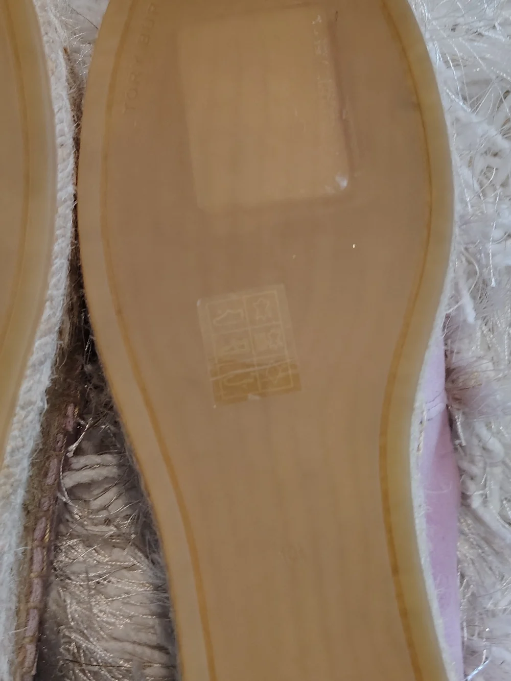 Tory Burch Mauve Logo Espadrille Slip-Ons